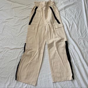 Misguided Beige Cargo Pants